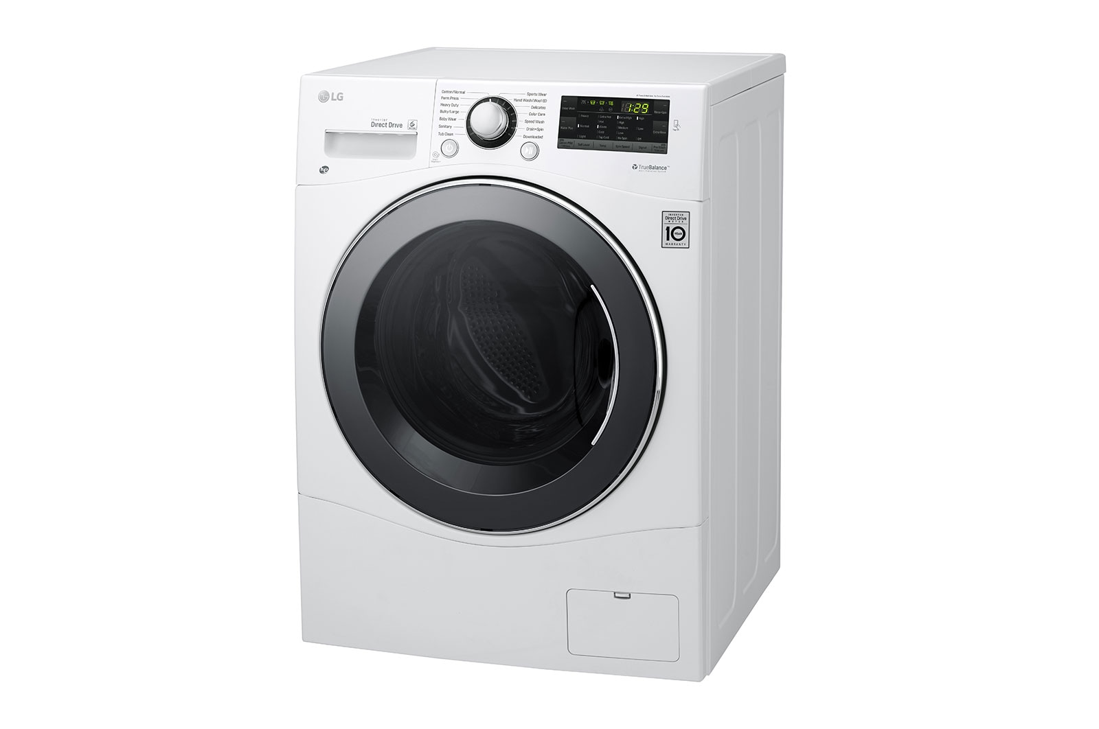 LG 2.6 cu. ft. Capacity 24” Compact Front Load Washer w/ NFC Tag On, WM1388HW