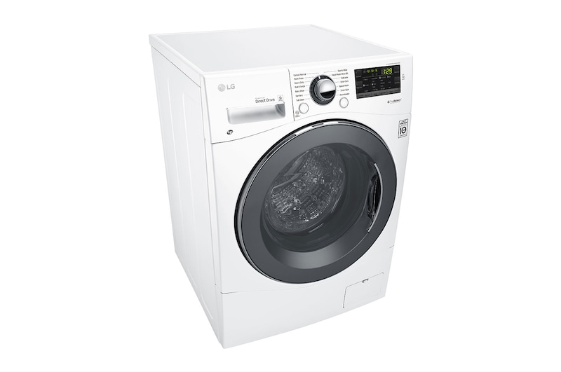 LG 2.6 cu. ft. Capacity 24” Compact Front Load Washer w/ NFC Tag On, WM1388HW