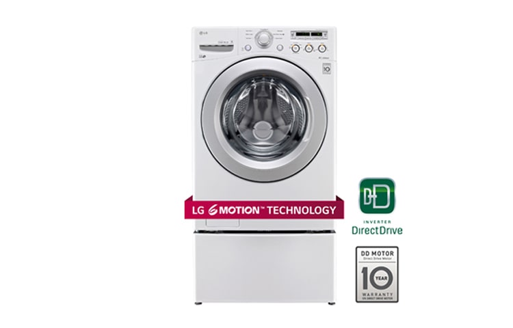 LG 4.6 cu.ft. Ultra Large Capacity Front Load Washer with 6Motion™ Technology, WM3050CW