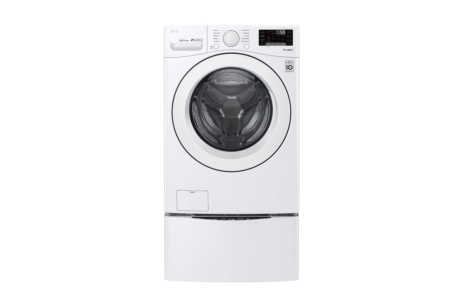 LG 5.2 cu. ft. Ultra Large Smart Wi-Fi Enabled Front Load Washer, WM3090CW