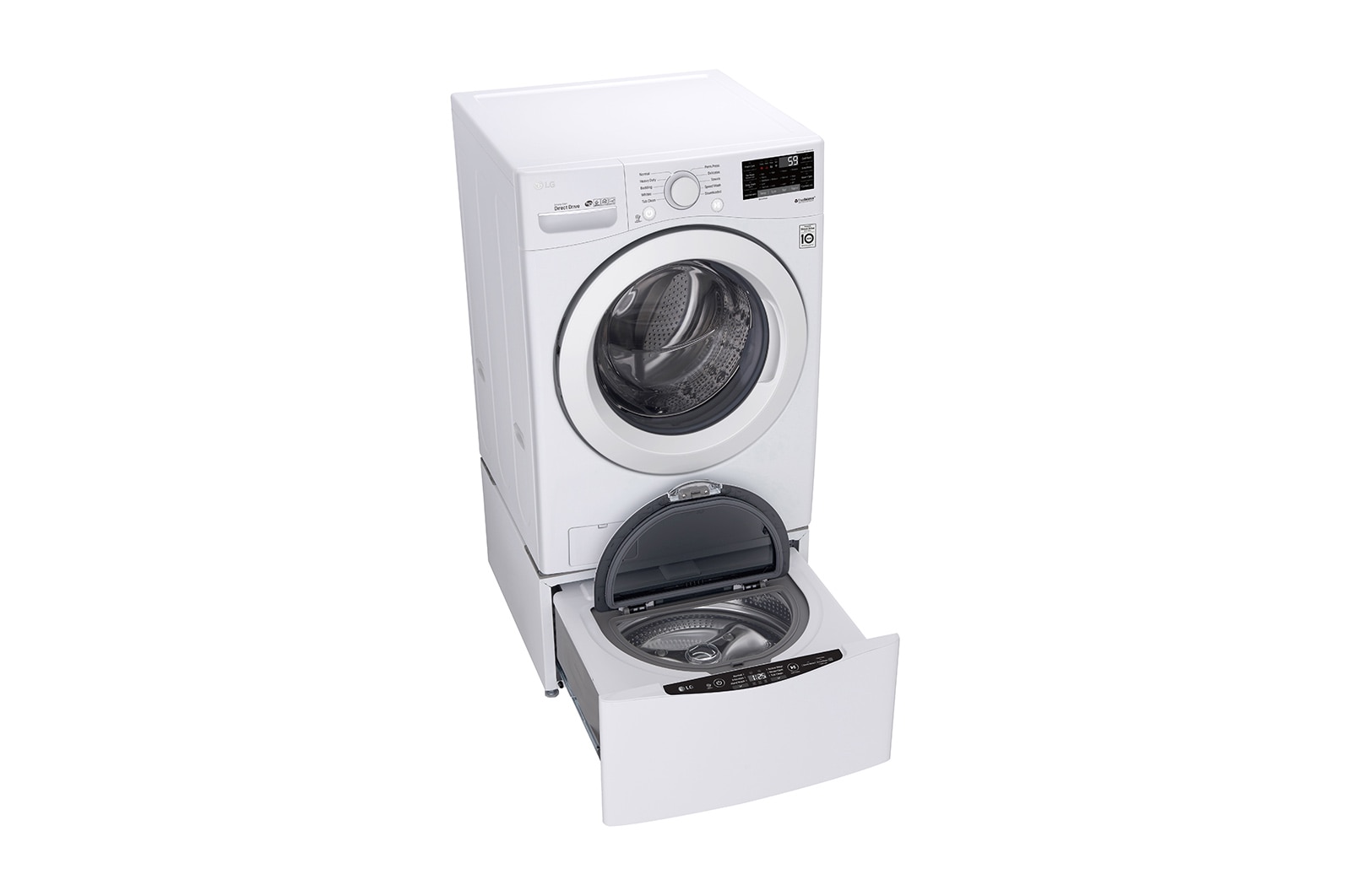 LG 5.2 cu. ft. Ultra Large Smart Wi-Fi Enabled Front Load Washer, WM3090CW