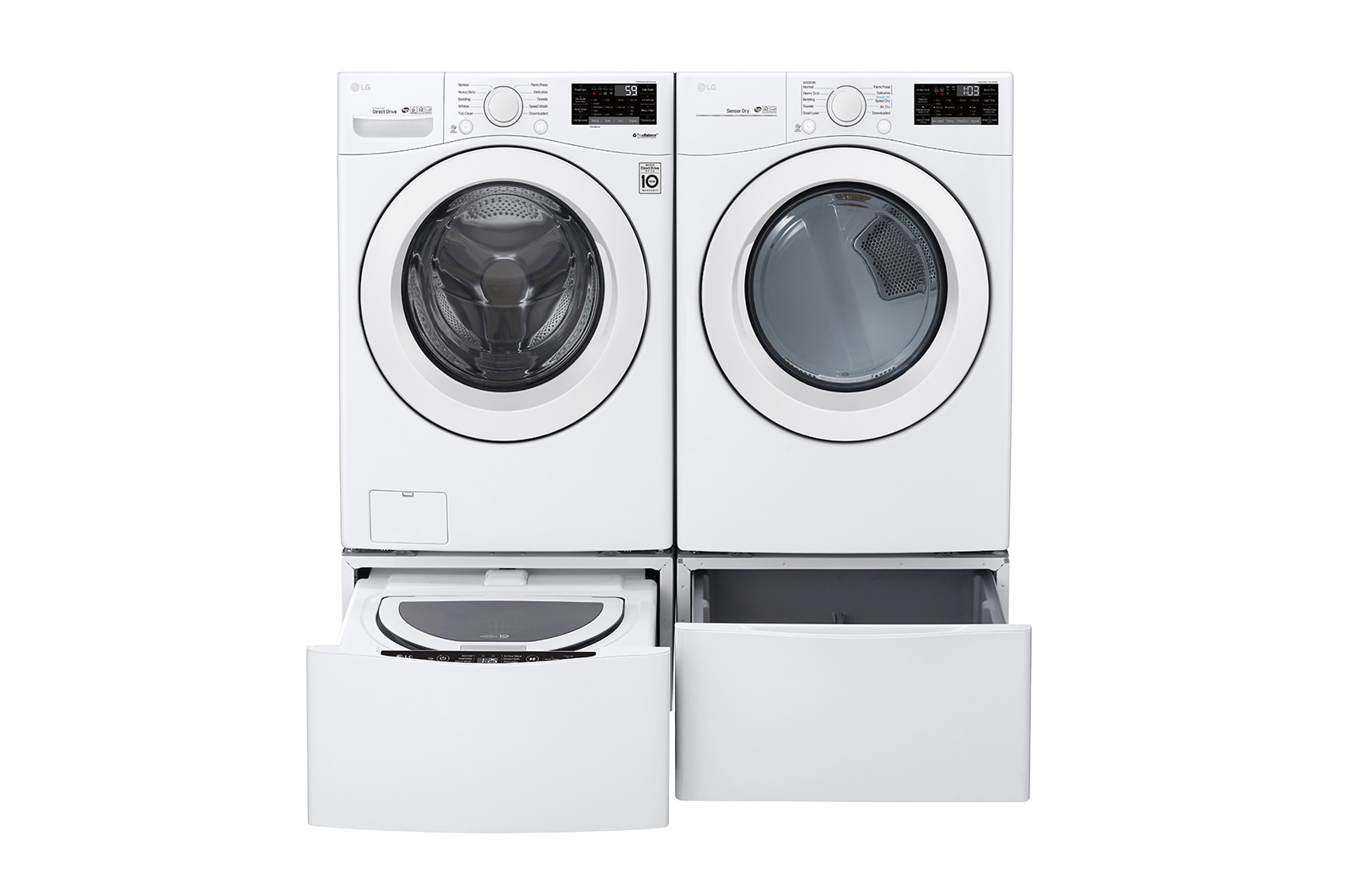 LG 5.2 cu. ft. Ultra Large Smart Wi-Fi Enabled Front Load Washer, WM3090CW