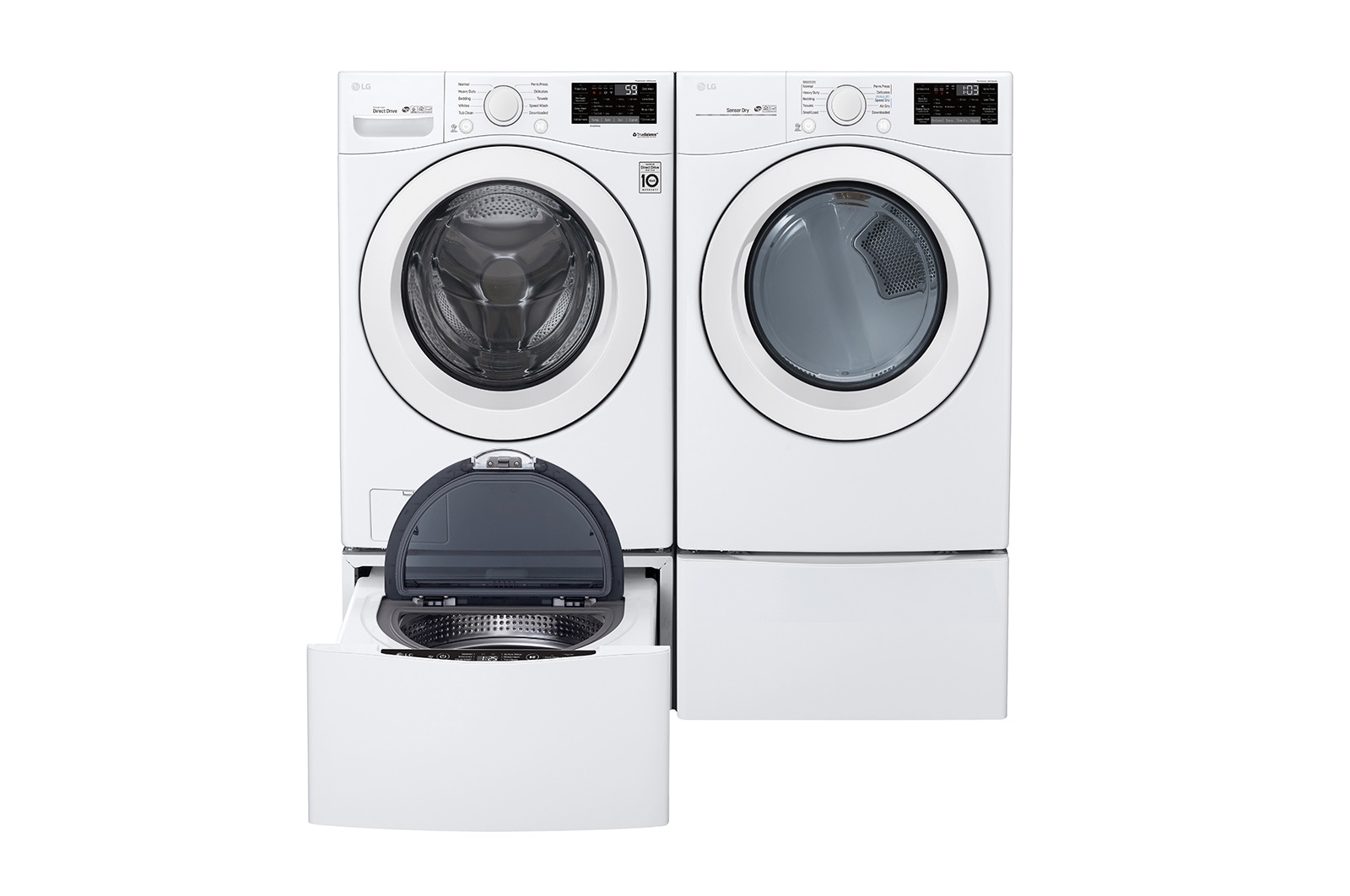 LG 5.2 cu. ft. Ultra Large Smart Wi-Fi Enabled Front Load Washer, WM3090CW