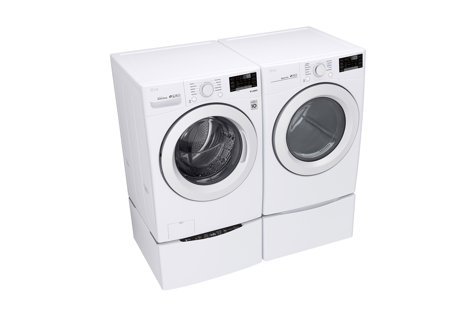 LG 5.2 cu. ft. Ultra Large Smart Wi-Fi Enabled Front Load Washer, WM3090CW