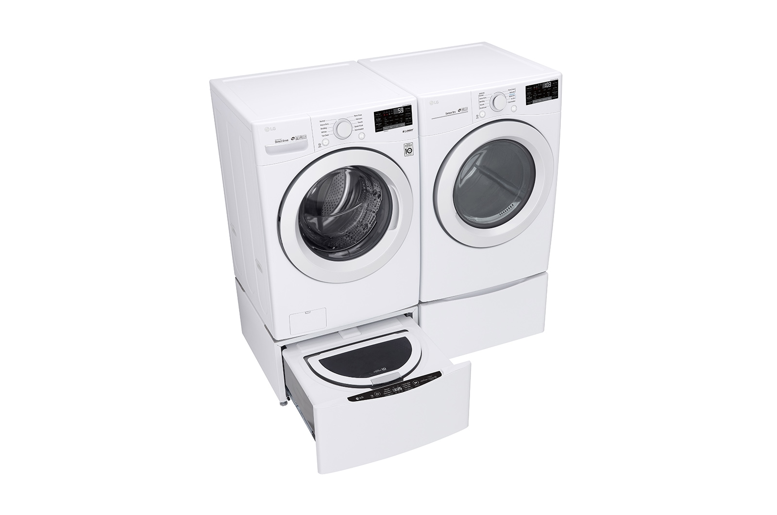 LG 5.2 cu. ft. Ultra Large Smart Wi-Fi Enabled Front Load Washer, WM3090CW