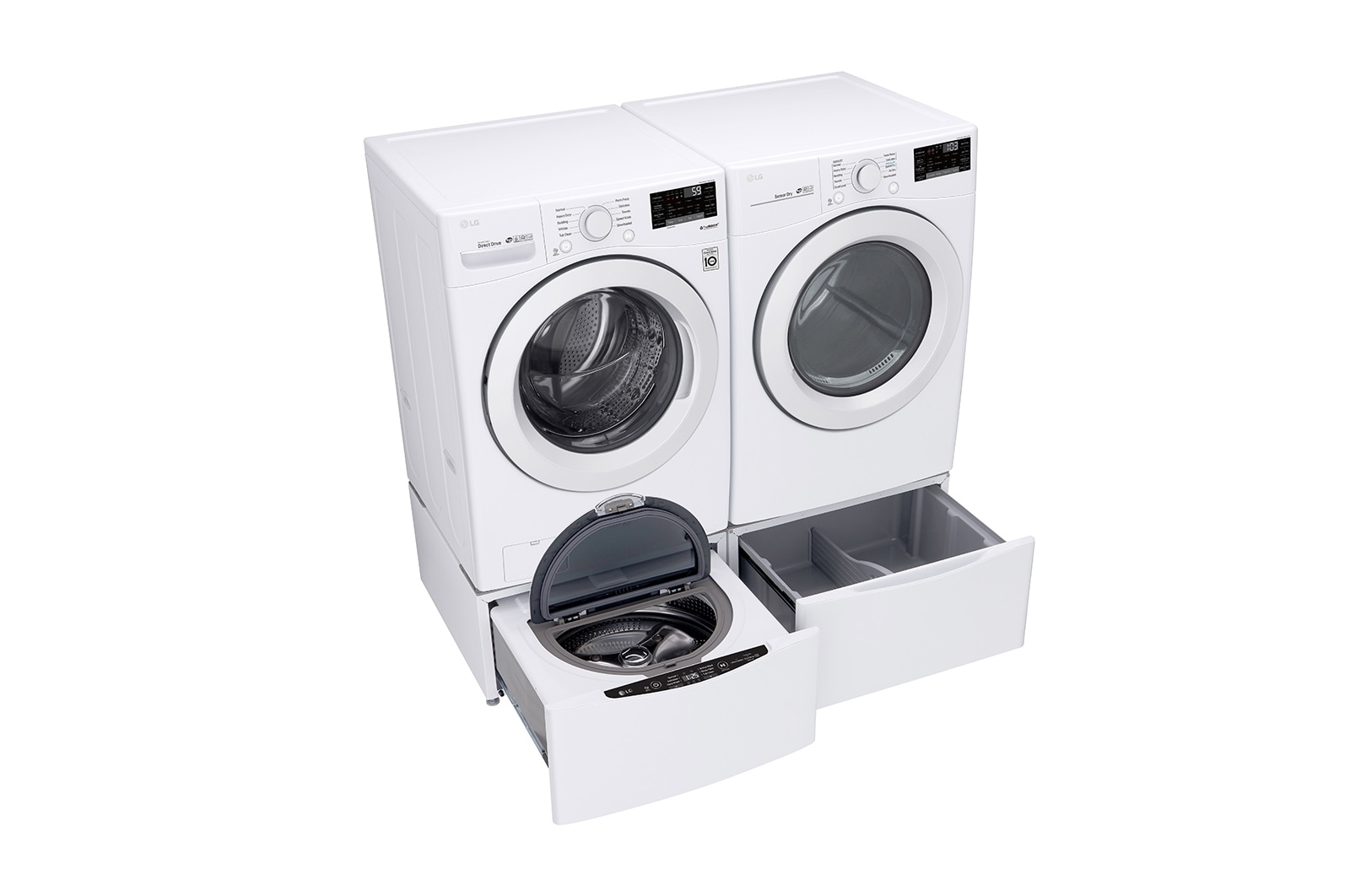 LG 5.2 cu. ft. Ultra Large Smart Wi-Fi Enabled Front Load Washer, WM3090CW