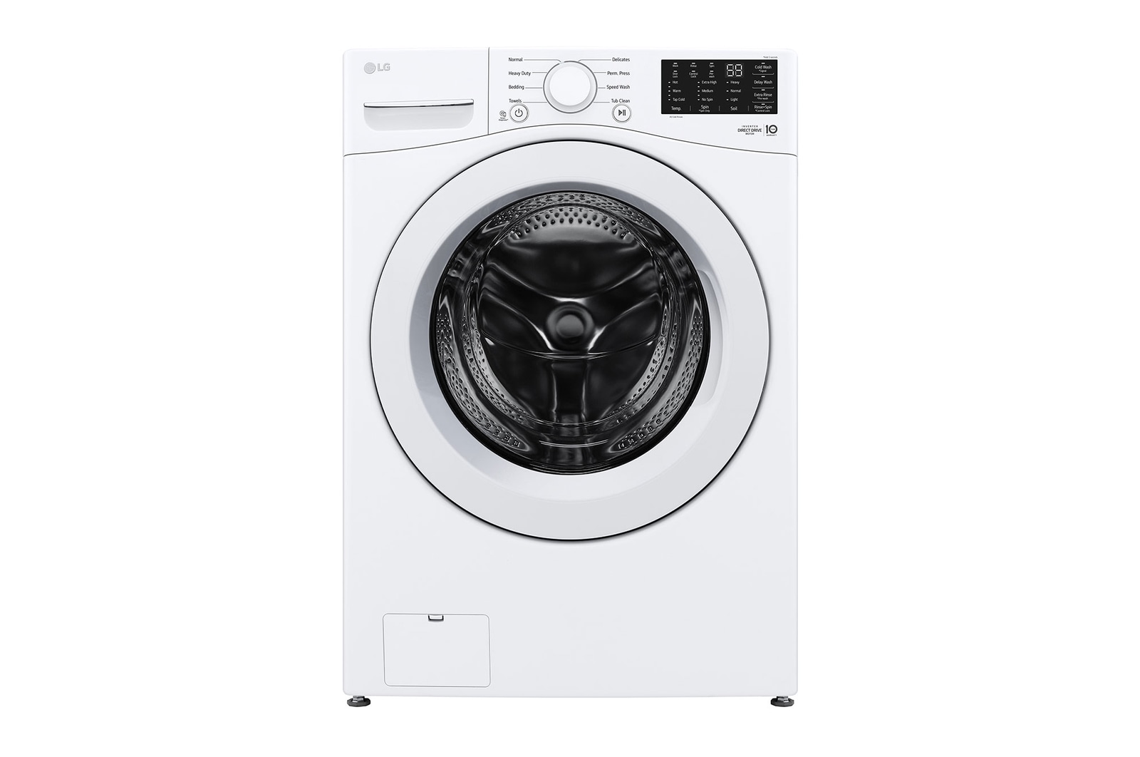Front view of 5.8 cu.ft Mega Capacity Front Load Washer with 6Motion™ Technology WM3470CW