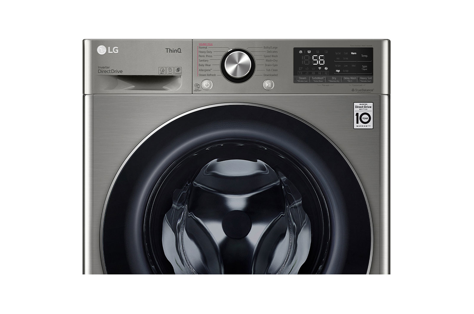 LG 2.6 cu. ft. Front Load Washer & Dryer Combo, WM3555HVA