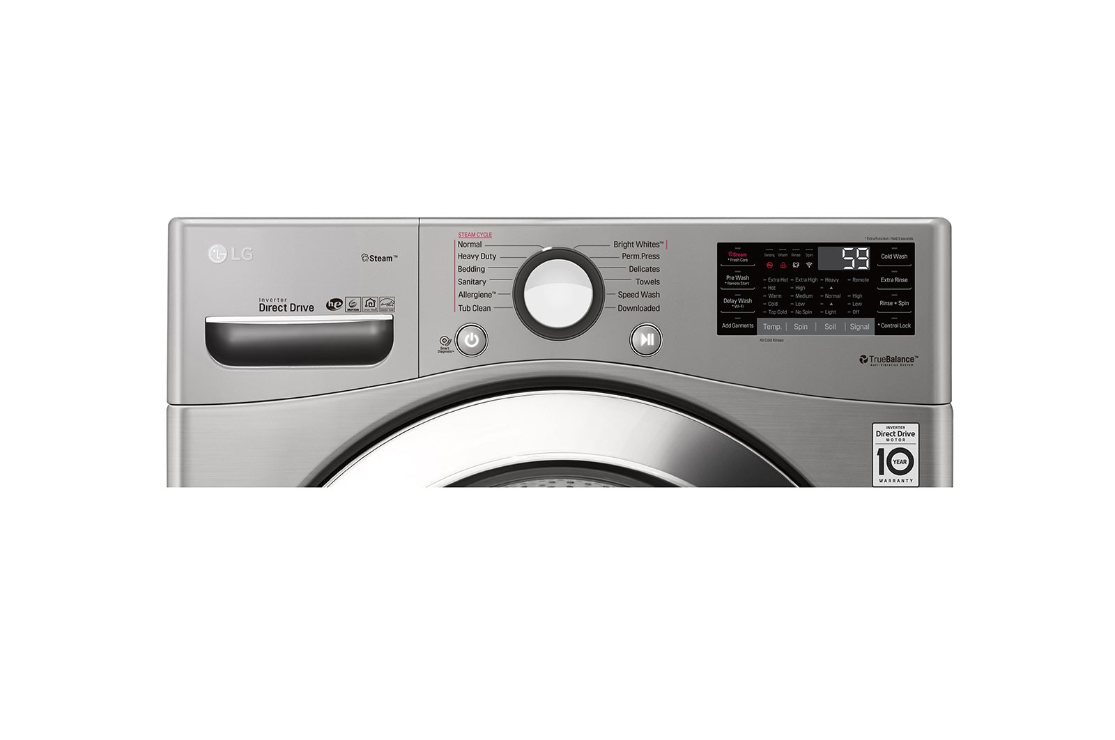 LG 5.2 cu. ft. Ultra Large Smart Wi-Fi Enabled Front Load Washer, WM3700HVA