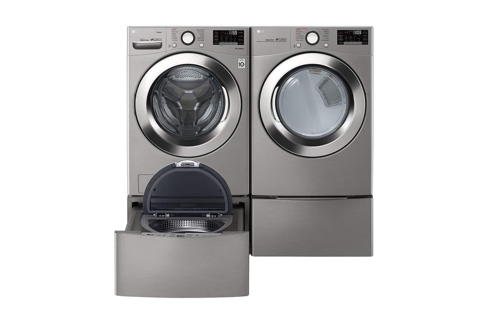 LG 5.2 cu. ft. Ultra Large Smart Wi-Fi Enabled Front Load Washer, WM3700HVA