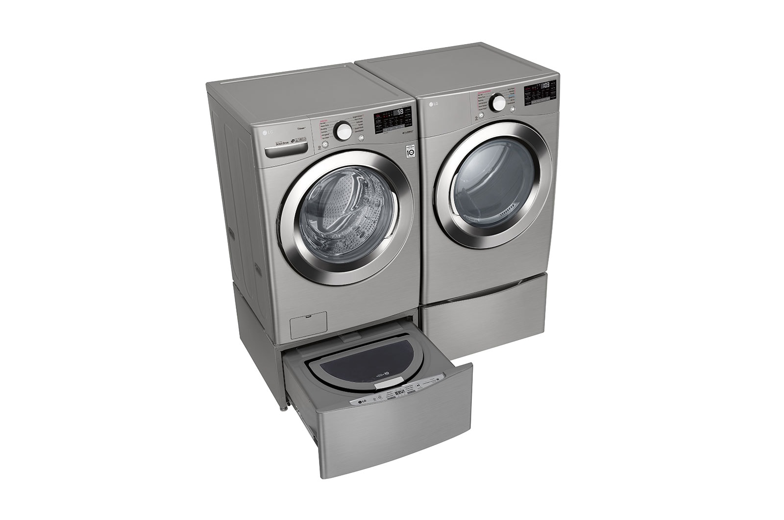 LG 5.2 cu. ft. Ultra Large Smart Wi-Fi Enabled Front Load Washer, WM3700HVA