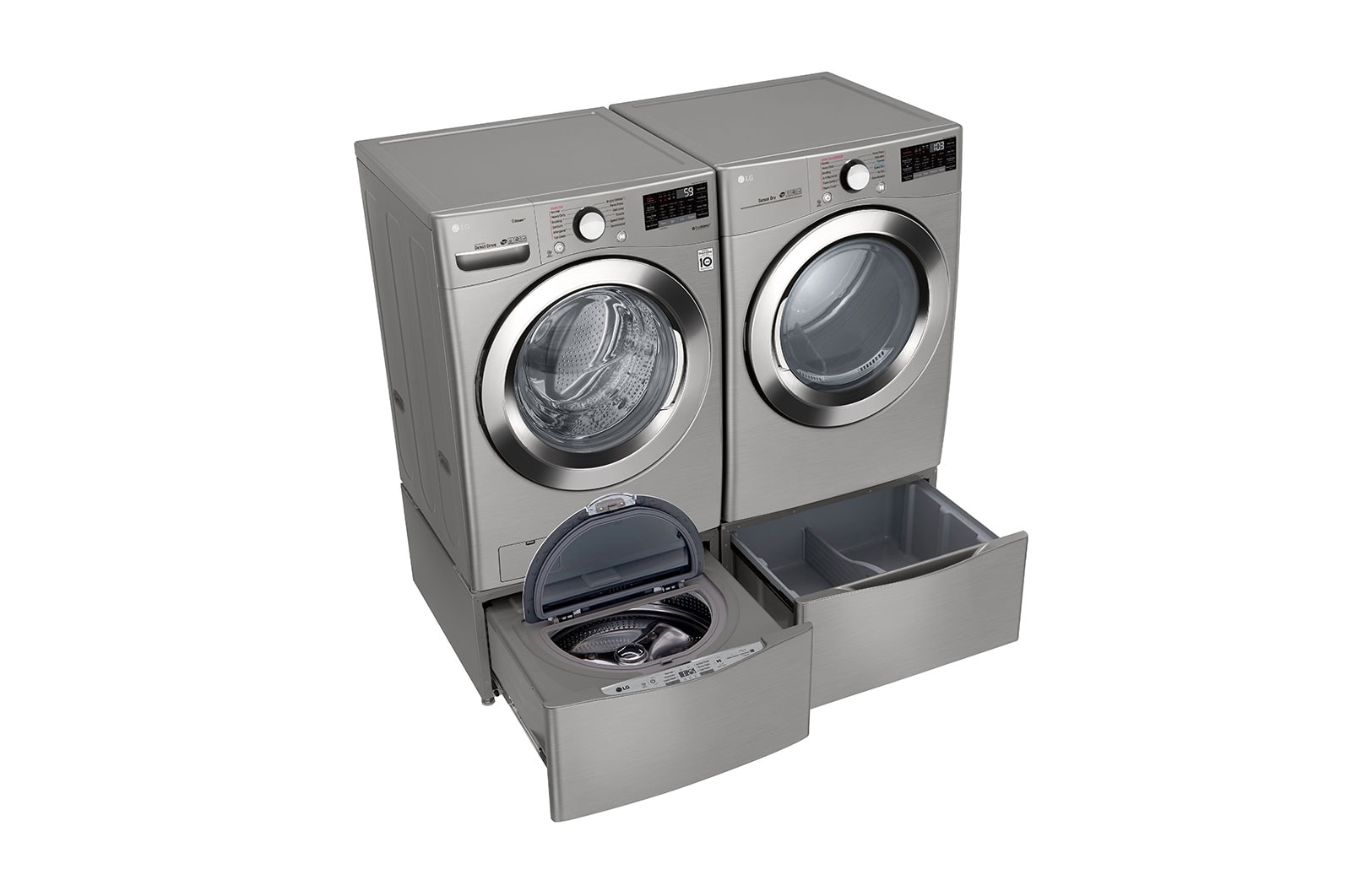 LG 5.2 cu. ft. Ultra Large Smart Wi-Fi Enabled Front Load Washer, WM3700HVA