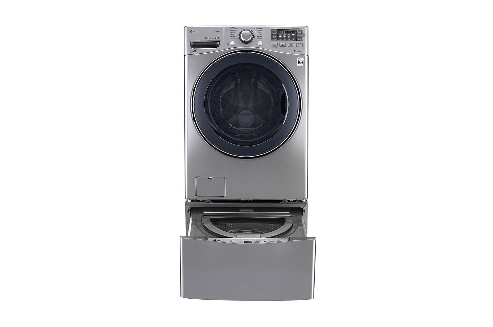 Front view of 5.2 cu.ft. Ultra Large Capacity Washer with NeveRust™ Stainless Steel Drum WM3770HVA