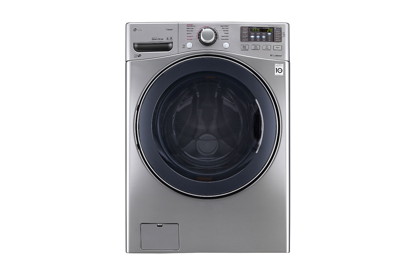 LG 5.2 cu.ft. Ultra Large Capacity Washer with NeveRust™ Stainless Steel Drum , WM3770HVA