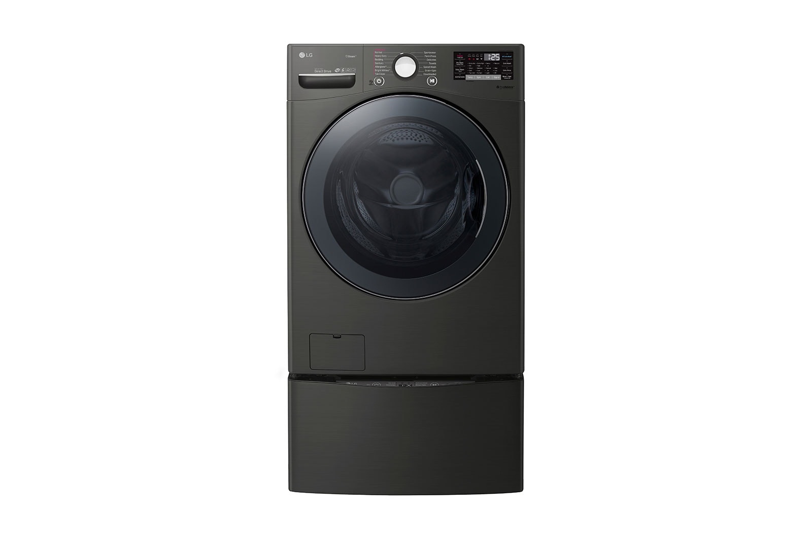 LG 5.2 cu.ft. Ultra Large Capacity Washer with NeveRust™ Stainless Steel Drum , WM3800HBA