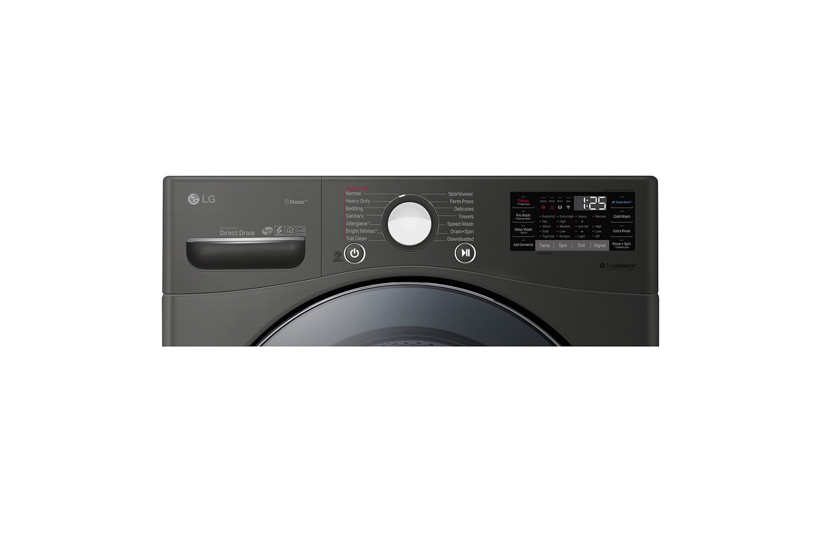 LG 5.2 cu.ft. Ultra Large Capacity Washer with NeveRust™ Stainless Steel Drum , WM3800HBA