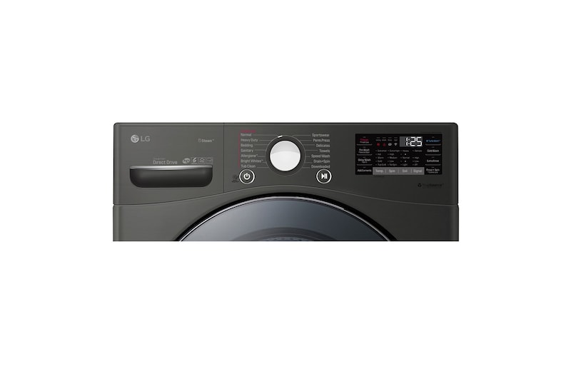 LG 5.2 cu.ft. Ultra Large Capacity Washer with NeveRust™ Stainless Steel Drum , WM3800HBA