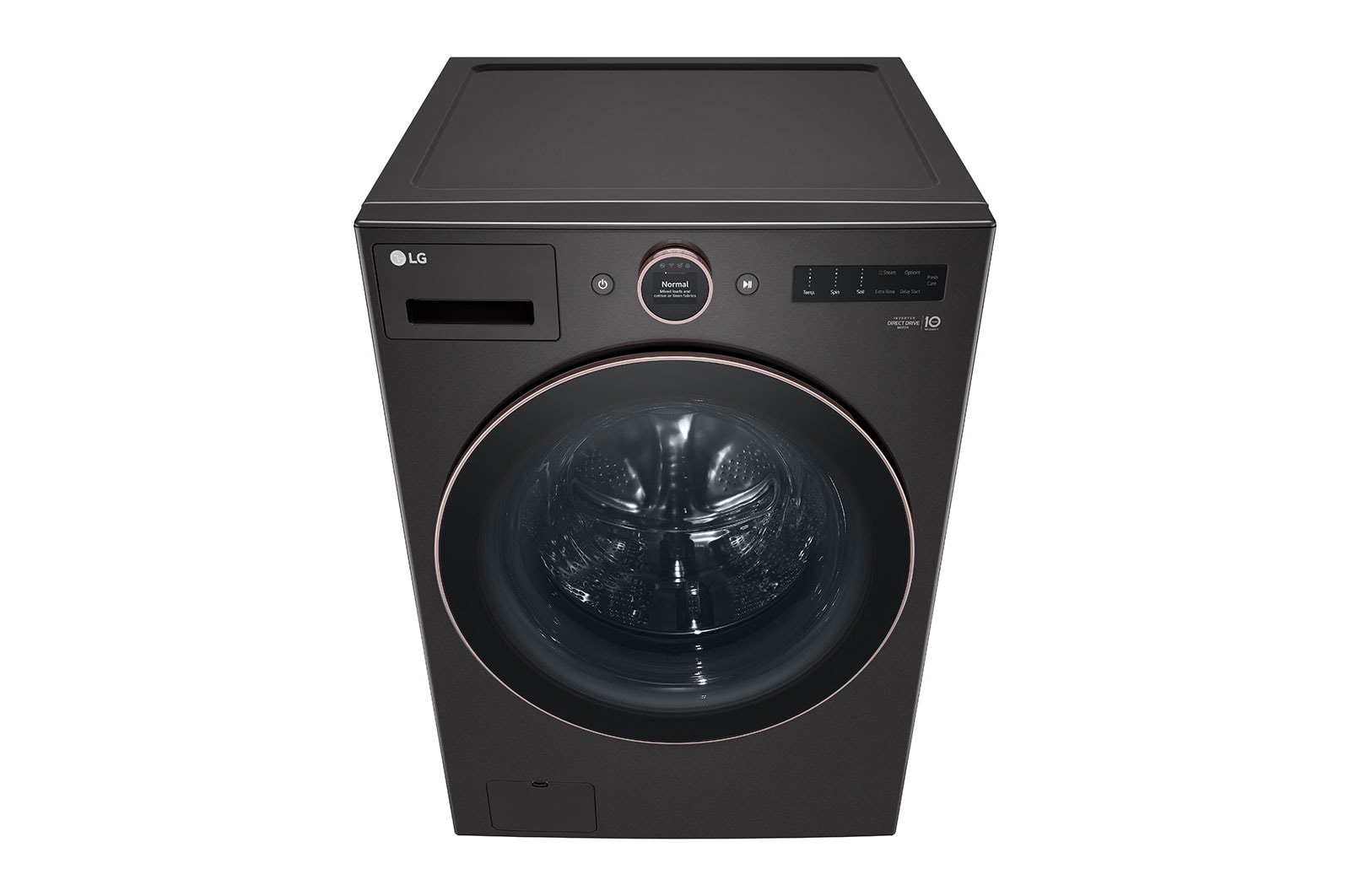 LG 5.8 cu. ft. Mega Capacity Smart Front Load ENERGY STAR<sup>®</sup> Washer with TurboWash<sup>®</sup>360° and AI DD™ Built-In Intelligence, WM6500HBA