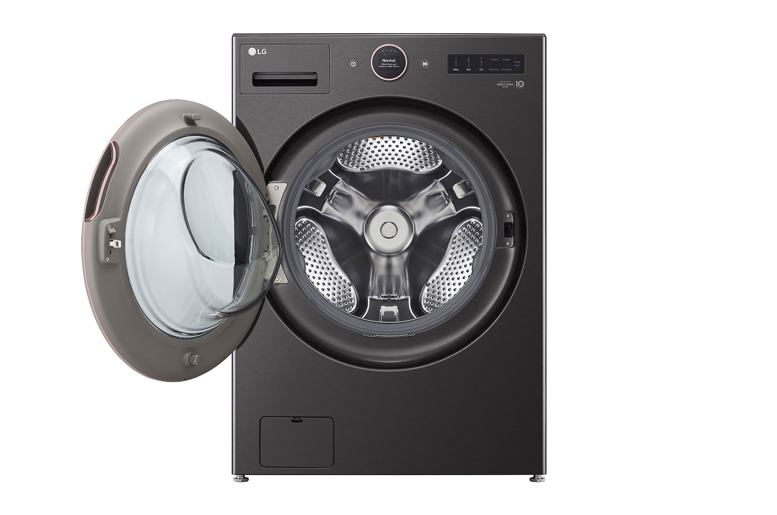 LG 5.8 cu. ft. Mega Capacity Smart Front Load ENERGY STAR<sup>®</sup> Washer with TurboWash<sup>®</sup>360° and AI DD™ Built-In Intelligence, WM6500HBA