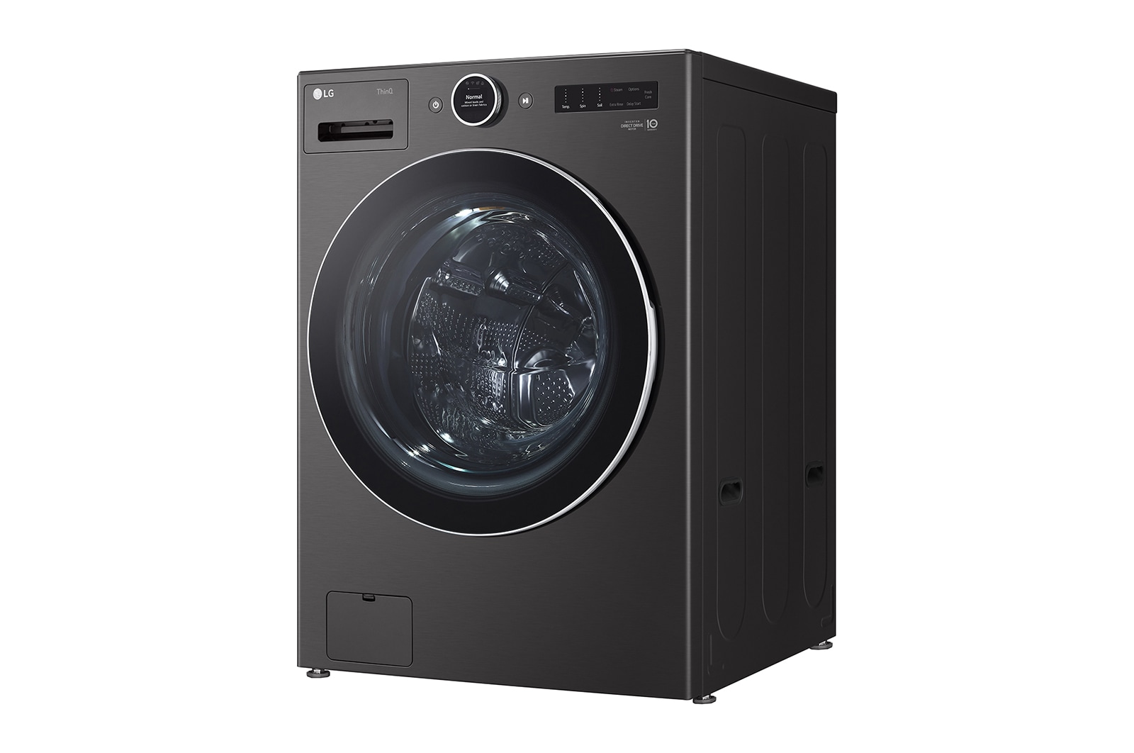 LG 5.8 cu. ft. Front Load Washer with AI DD™ 2.0 and LCD Knob, WM6700HBA