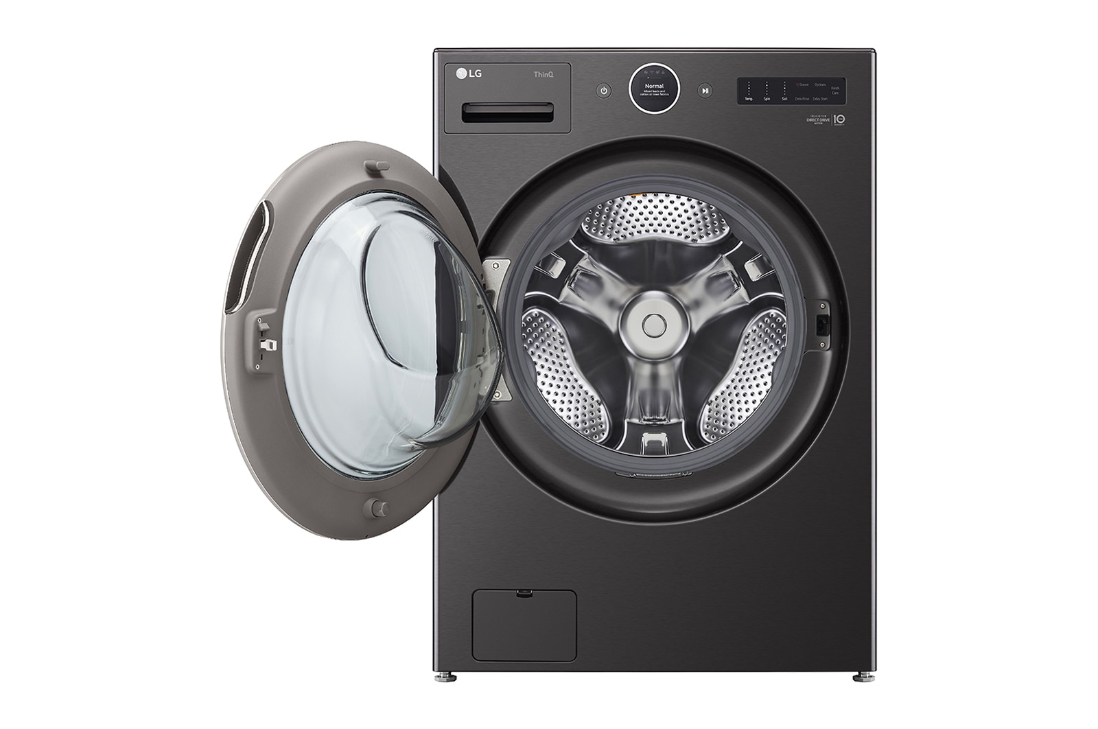 LG 5.8 cu. ft. Front Load Washer with AI DD™ 2.0 and LCD Knob, WM6700HBA