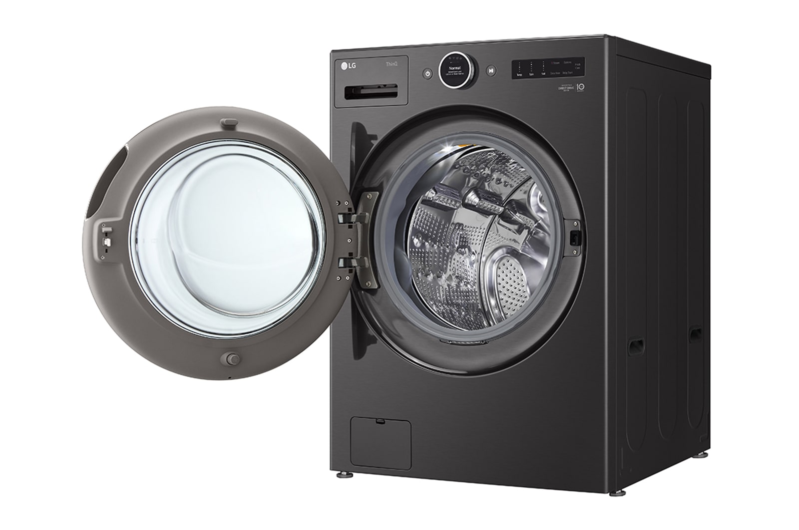 LG 5.8 cu. ft. Front Load Washer with AI DD™ 2.0 and LCD Knob, WM6700HBA