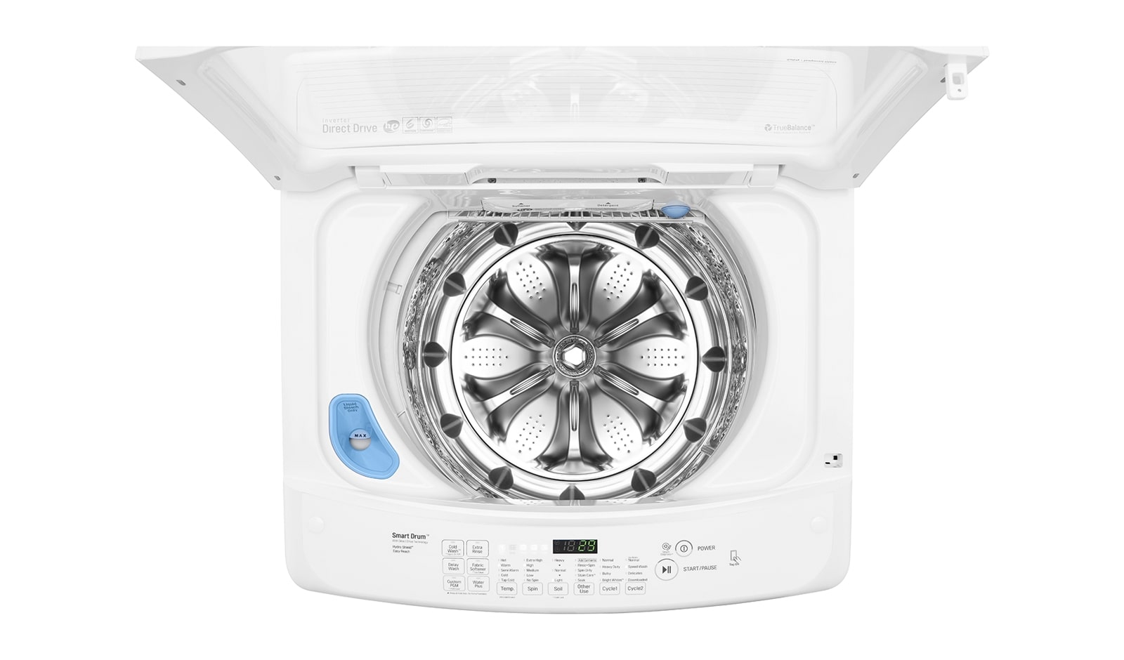 LG 5.2 CU.FT. HIGH EFFICIENCY TOP LOAD WASHER WITH FRONT CONTROL DESIGN AND PRE WASH, WT1501CW