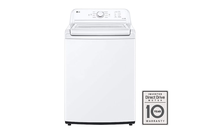 Front view of 4.8 cu. ft. Capacity Top Load Washer with Agitator and SlamProof Glass Lid (WT6105CW)