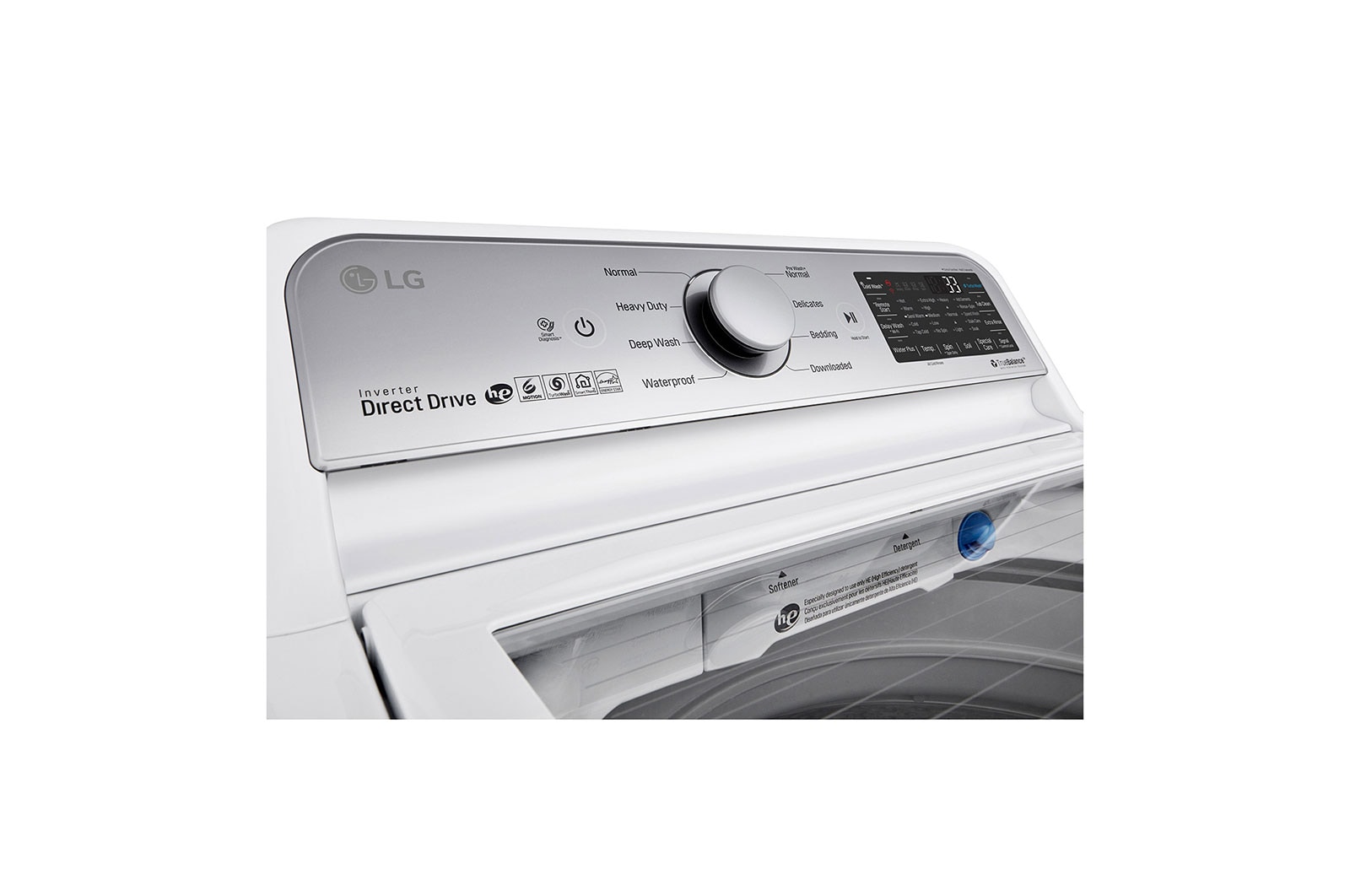 LG 5.8 cu.ft Top Load Washer with TurboWash3D™ Technology, WT7300CW