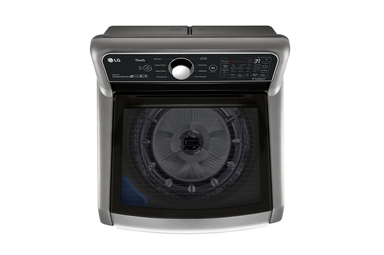 LG 5.6 cu. ft. Mega Capacity Smart WiFi Enabled Top Load Washer with Agitator and TurboWash3D™ Technology, WT7305CV