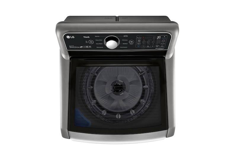LG 5.6 cu. ft. Mega Capacity Smart WiFi Enabled Top Load Washer with Agitator and TurboWash3D™ Technology, WT7305CV