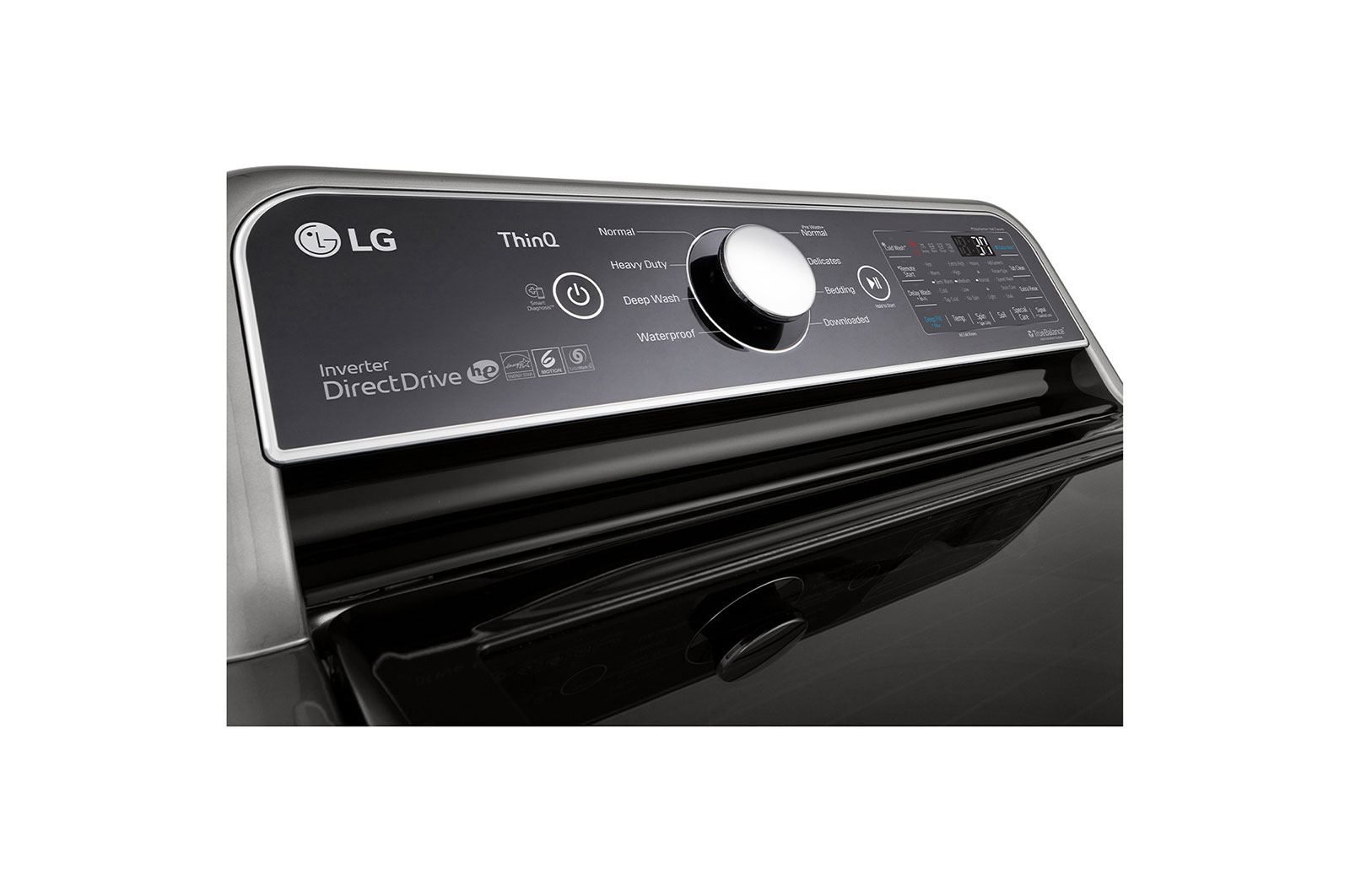 LG 5.6 cu. ft. Mega Capacity Smart WiFi Enabled Top Load Washer with Agitator and TurboWash3D™ Technology, WT7305CV