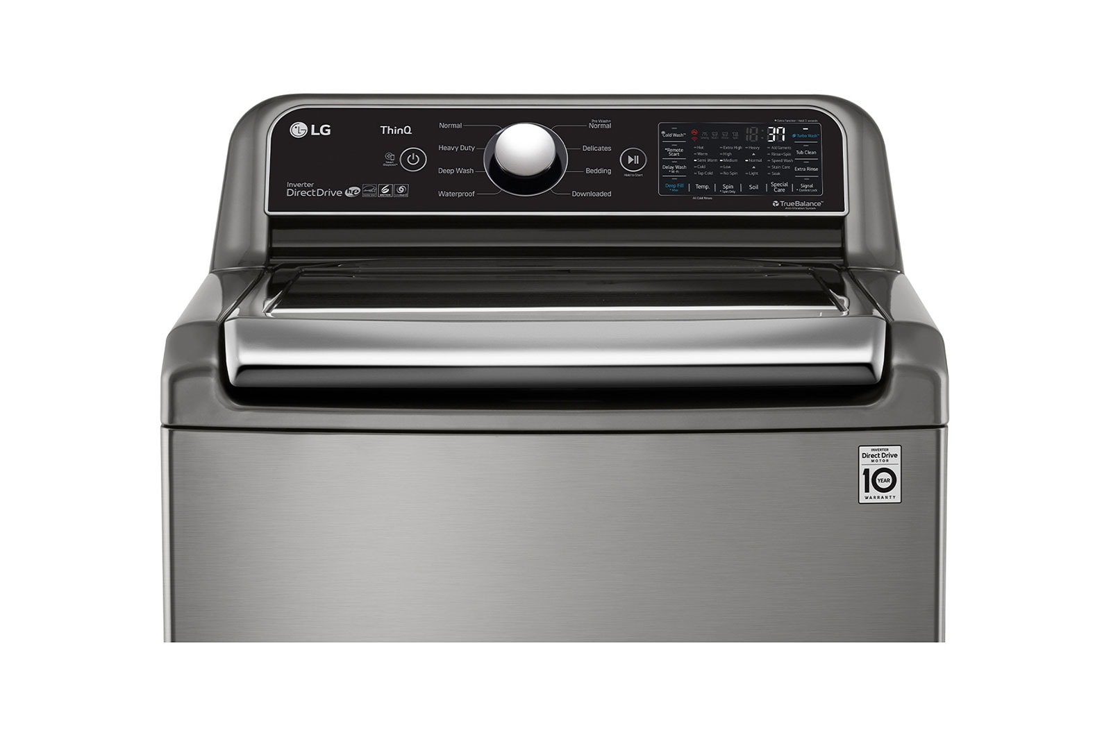 LG 5.6 cu. ft. Mega Capacity Smart WiFi Enabled Top Load Washer with Agitator and TurboWash3D™ Technology, WT7305CV