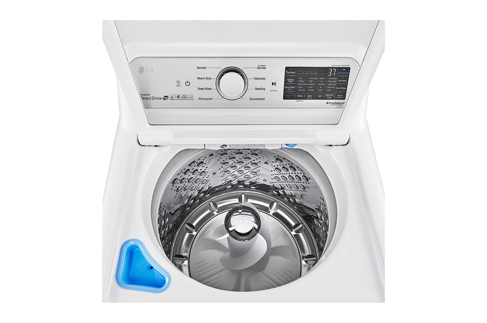 LG 5.6 cu. ft. Mega Capacity Smart WiFi Enabled Top Load Washer with Agitator and TurboWash3D™ Technology, WT7305CW