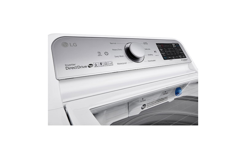 LG 5.6 cu. ft. Mega Capacity Smart WiFi Enabled Top Load Washer with Agitator and TurboWash3D™ Technology, WT7305CW