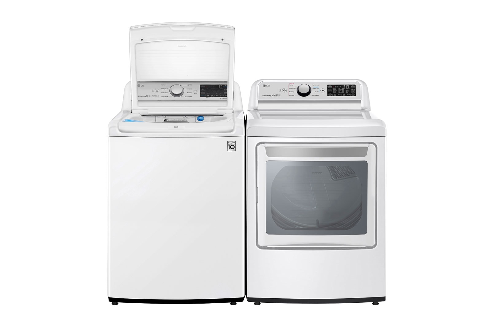 LG 5.6 cu. ft. Mega Capacity Smart WiFi Enabled Top Load Washer with Agitator and TurboWash3D™ Technology, WT7305CW