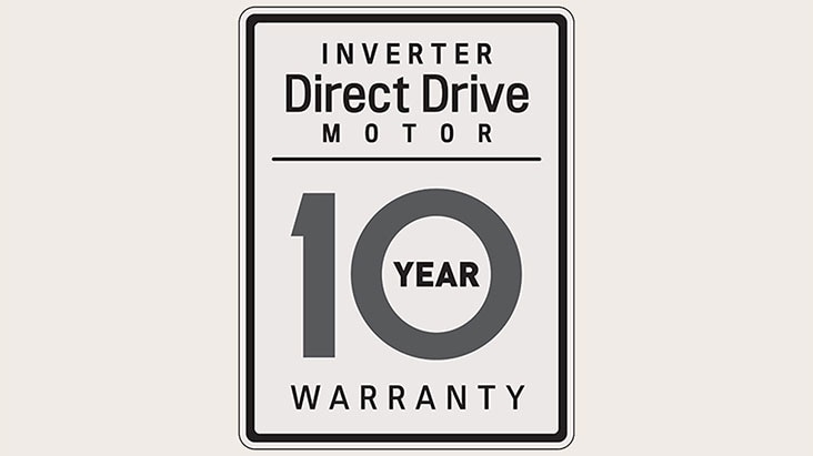 Inverter Direct Drive Motor - Less Vibration, Less Noise.