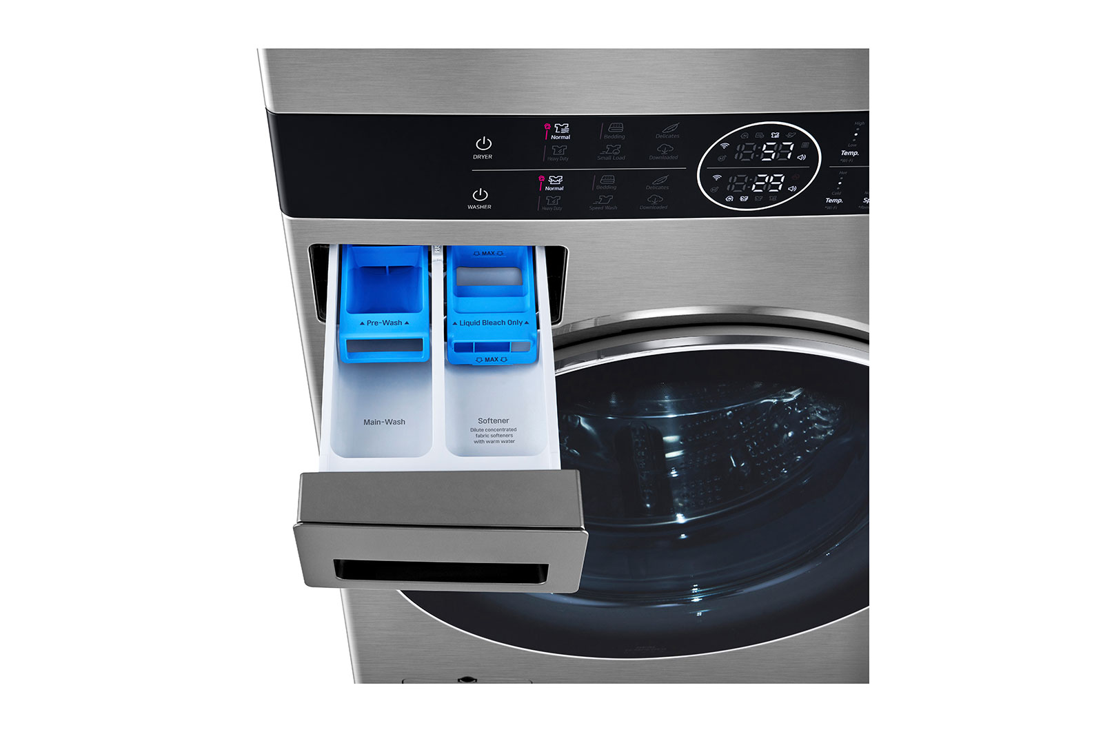 LG Single Unit Front Load LG WashTower™ with Centre Control™ 5.2 cu. ft. Washer and 7.4 cu. ft. Electric Dryer, WKEX200HVA