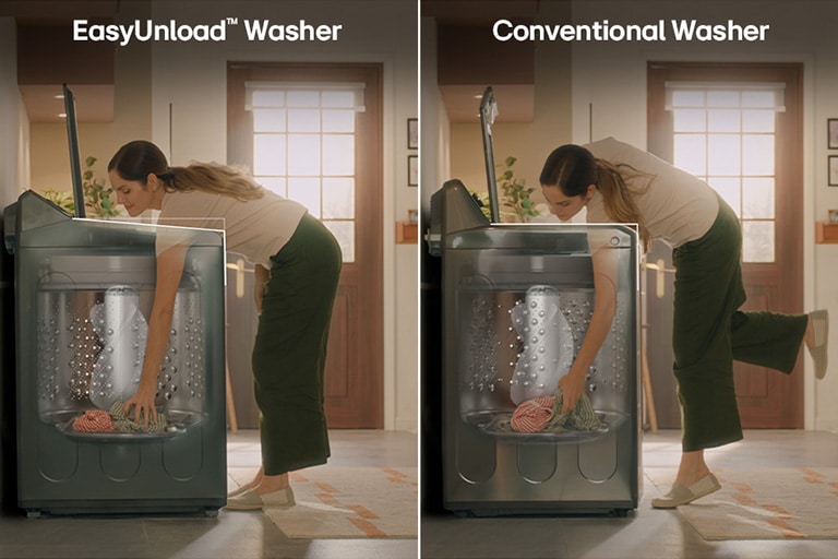EasyUnload™ - for a more convenient washing experience