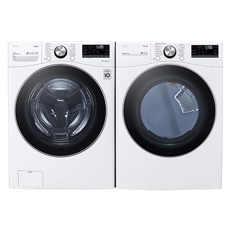 5.2 and 7.4 cu.ft. Ultra Large Capacity Smart Front Load Laundry Pair ...