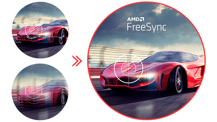 AMD FreeSync offering Fluid and Rapid Motion.