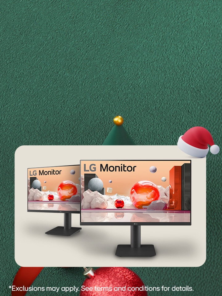 Buy two 24.5” monitors, save $39.99. Get both for just $199.99!