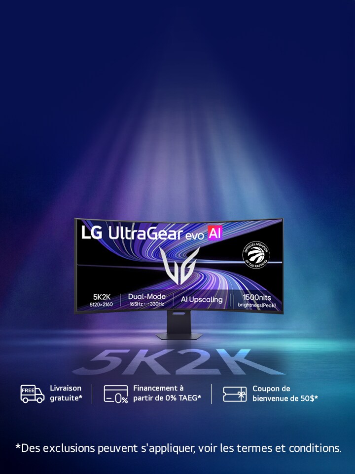 Le premier moniteur de jeu OLED 39'' 5K2K au mond. Mise à l’échelle IA 5K2K + carte VISA🅫 prépayée de 200 $.