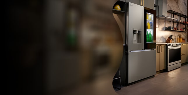 Réfrigérateur intelligent LG STUDIO de 24 pi³ à profondeur de comptoir et à  grande capacité, avec InstaViewMD, Porte dans la porteMD et machine à  glaçons Craft IceMC - SRFVC2416S