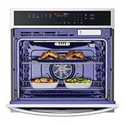 LG Four mural intelligent de 4,7 pi³ avec technologie InstaView<sup>MD</sup>, convection véritable, Air Fry et Vapeur Sous Vide, WSEP4727F