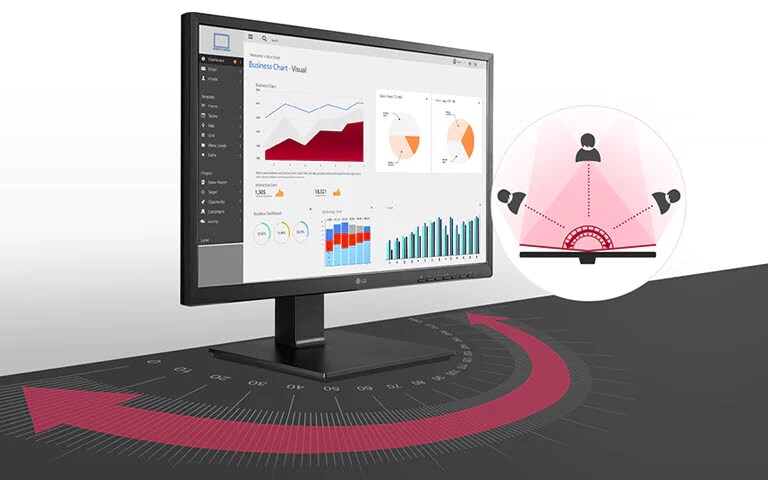 Écran IPS pleine HD offrant un grand angle de visionnement