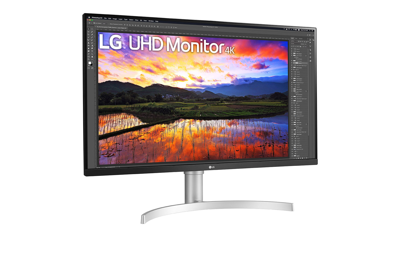 LG Moniteur IPS HDR 4K UHD de 31,5 po (3840 x 2160), 32UN650-W