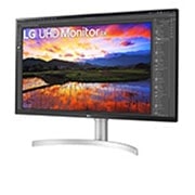 LG Moniteur IPS HDR 4K UHD de 31,5 po (3840 x 2160), 32UN650-W