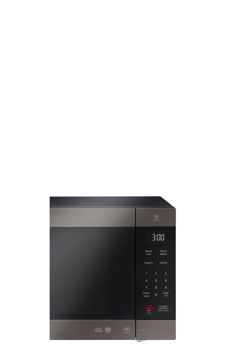 Micro-onde de comptoir NeoChefMC de LG en acier inoxydable noir de