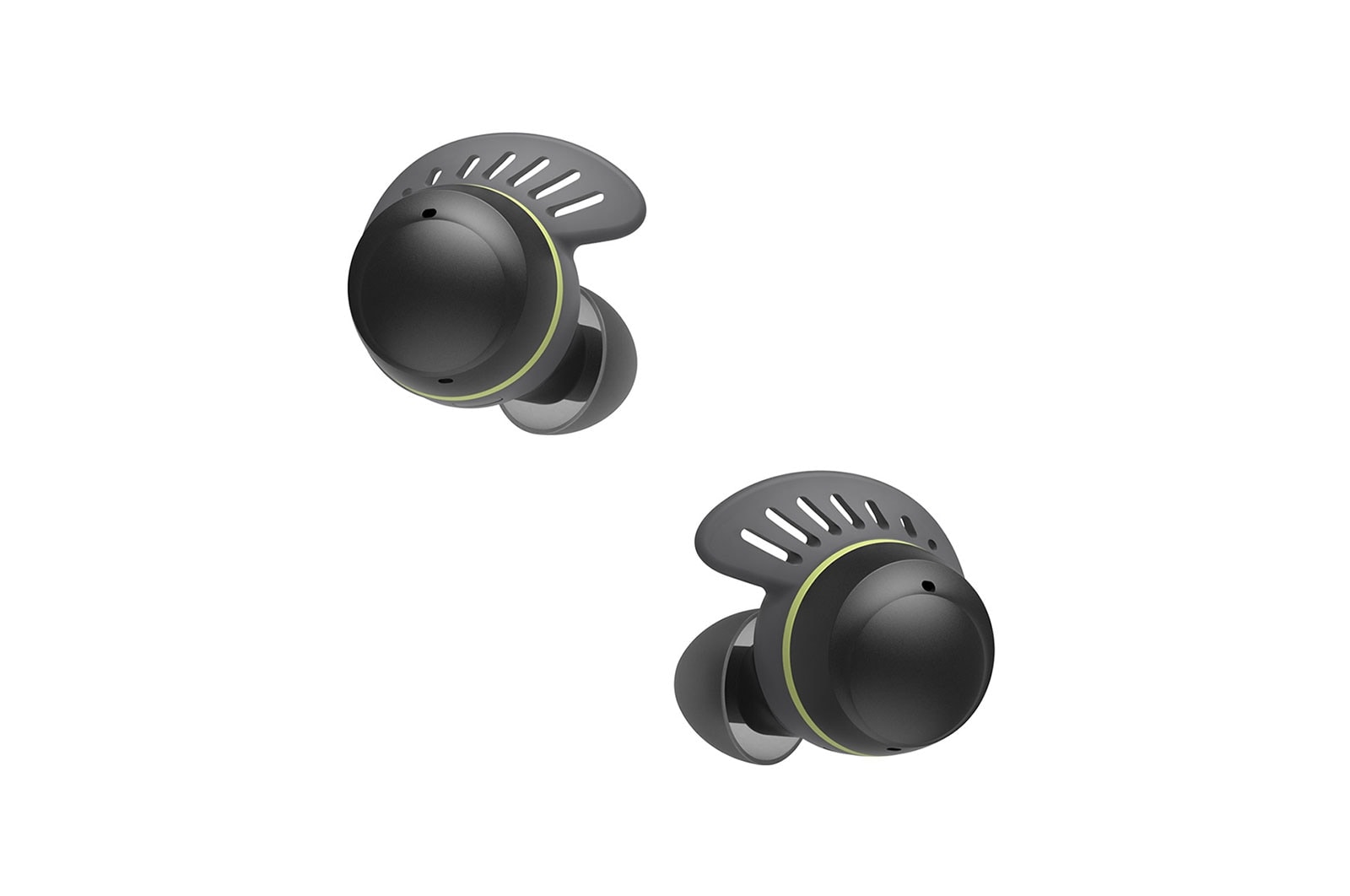 LG Écouteurs Bluetooth véritablement sans fil TONE Free<sup>MD</sup> Fit TF8 de LG dotés de la technologie SwivelGrip, et boîtier de recharge UVnano+, TONE-TF8
